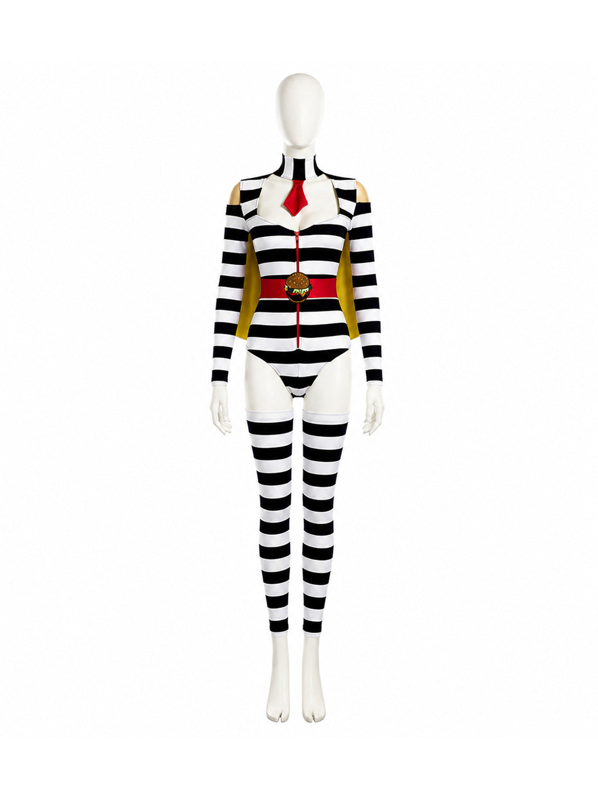 Striped Jumpsuit with Decorative Wings