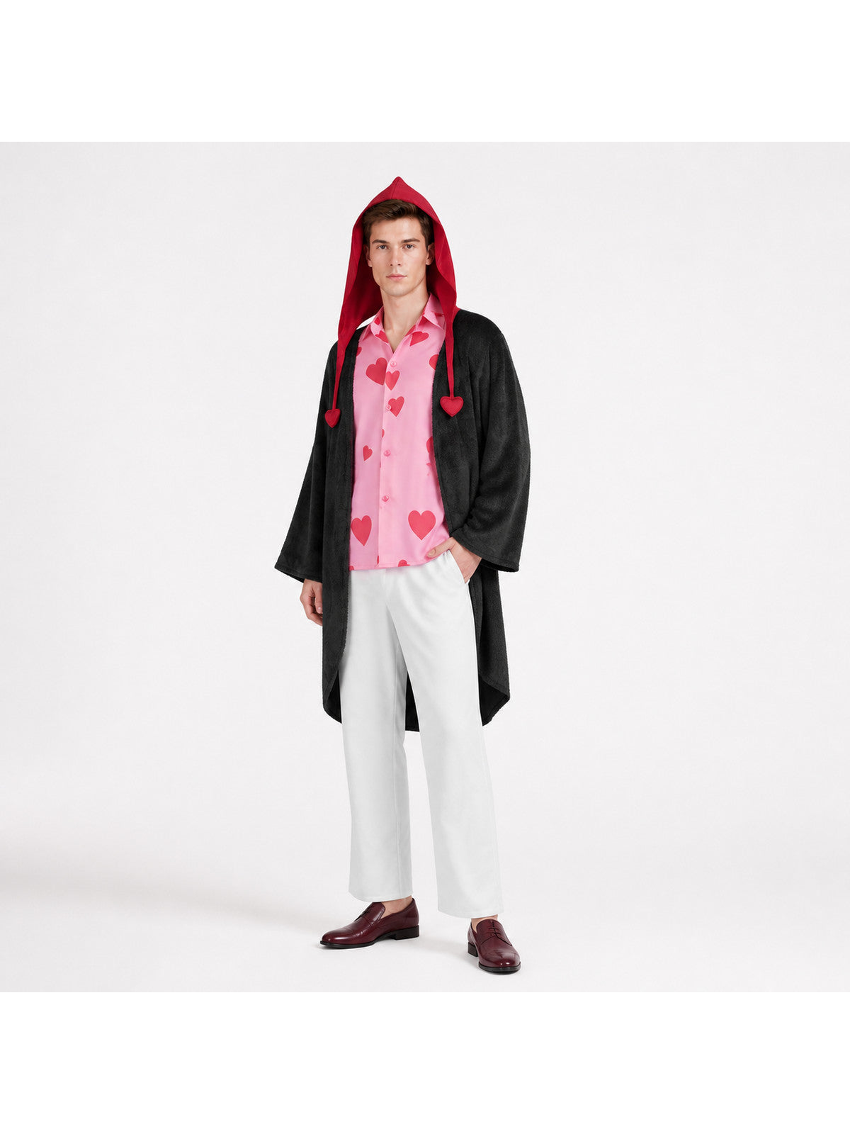 Corazon Cosplay Costume with a Red Heart for Halloween Costumes detail