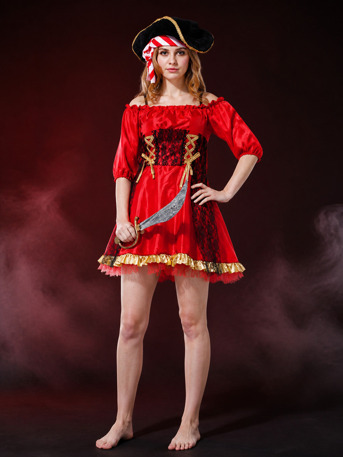 Pirate Carnival Costume W-0127 for Cosplay and Halloween main product view