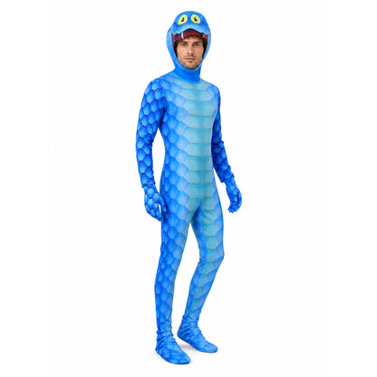 Monster Cosplay Costume, Jumpsuit with Gloves Costumes detail