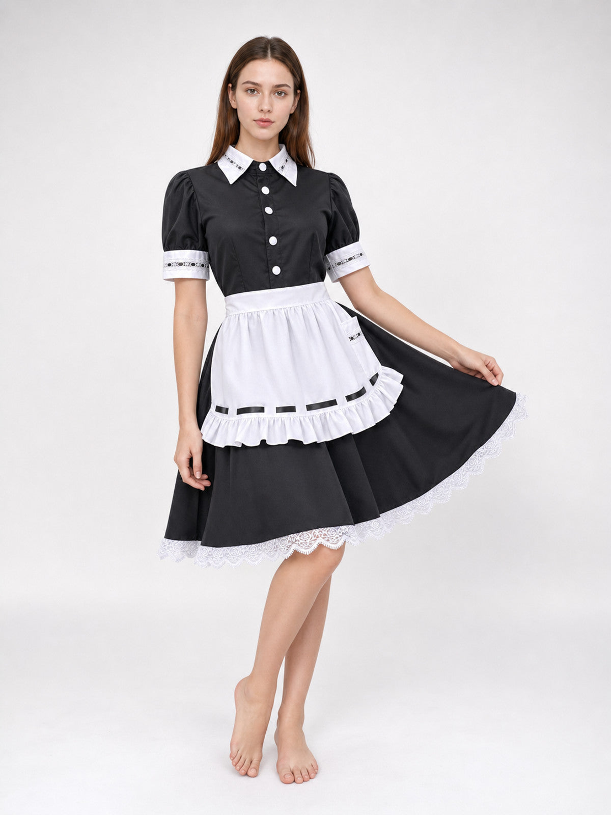 Doctor Emily Dyer Cosplay Maid Costume Costumes detail