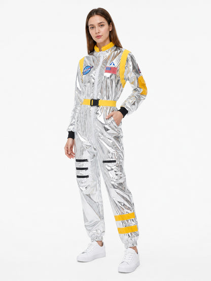 Astronaut Jumpsuit with Emblems and Pockets product detail