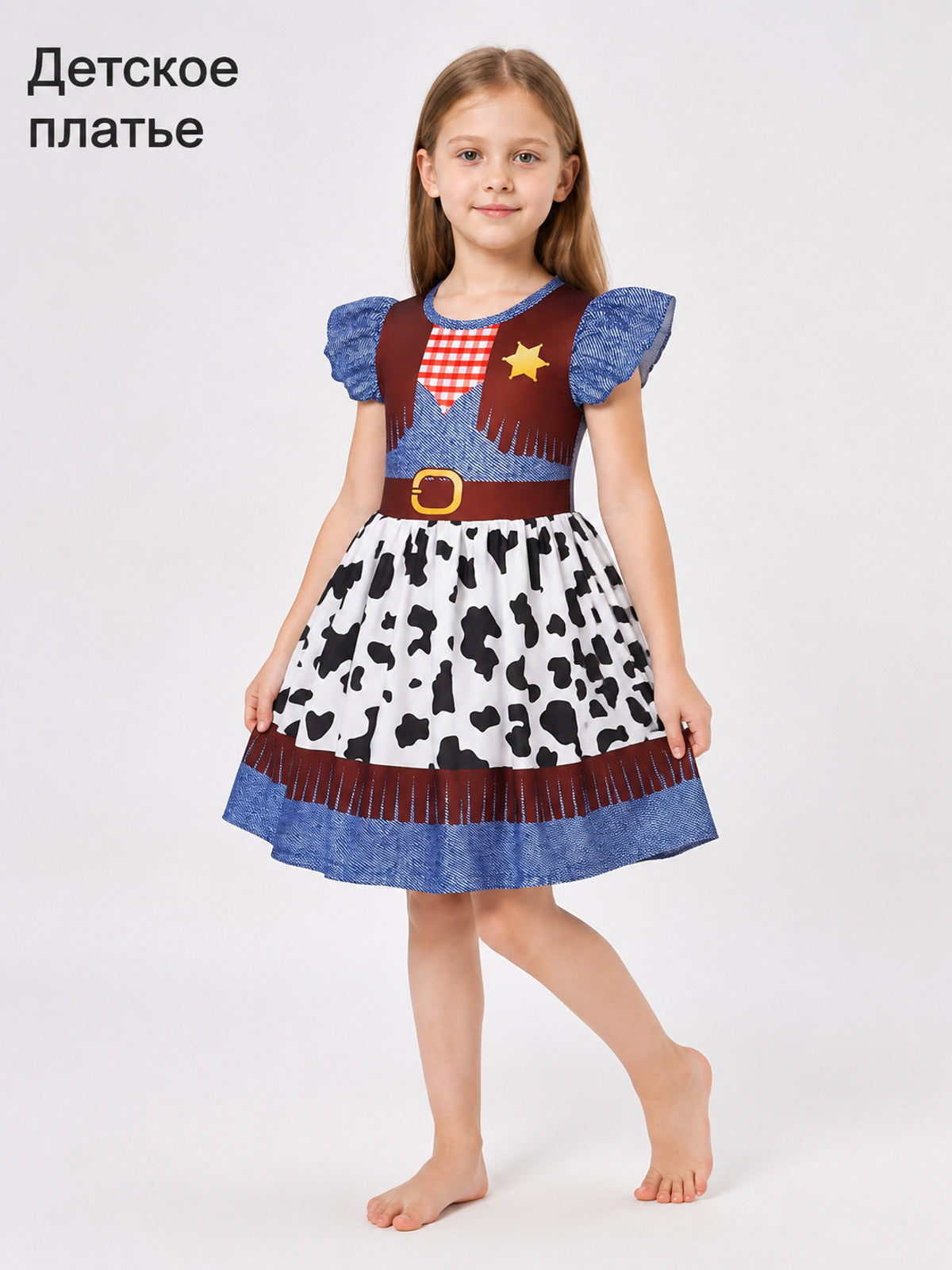 Children's knit dress in a Toy Story style Costume Dresses detail