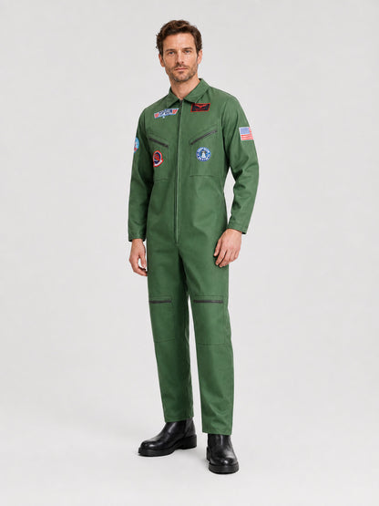Children’s Military Pilot Jumpsuit, Top Gun, for Halloween