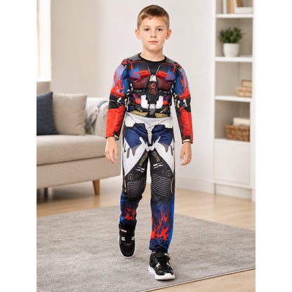 Superhero costume with mask, jumpsuit lifestyle view