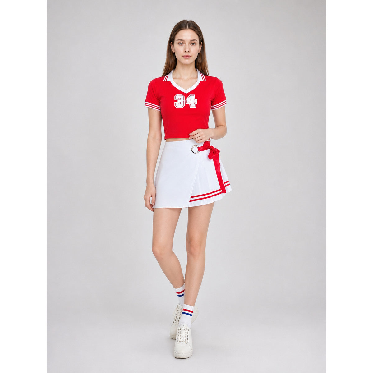 Cheerleading-Style Performance Costume, Top and Skirt Costumes detail
