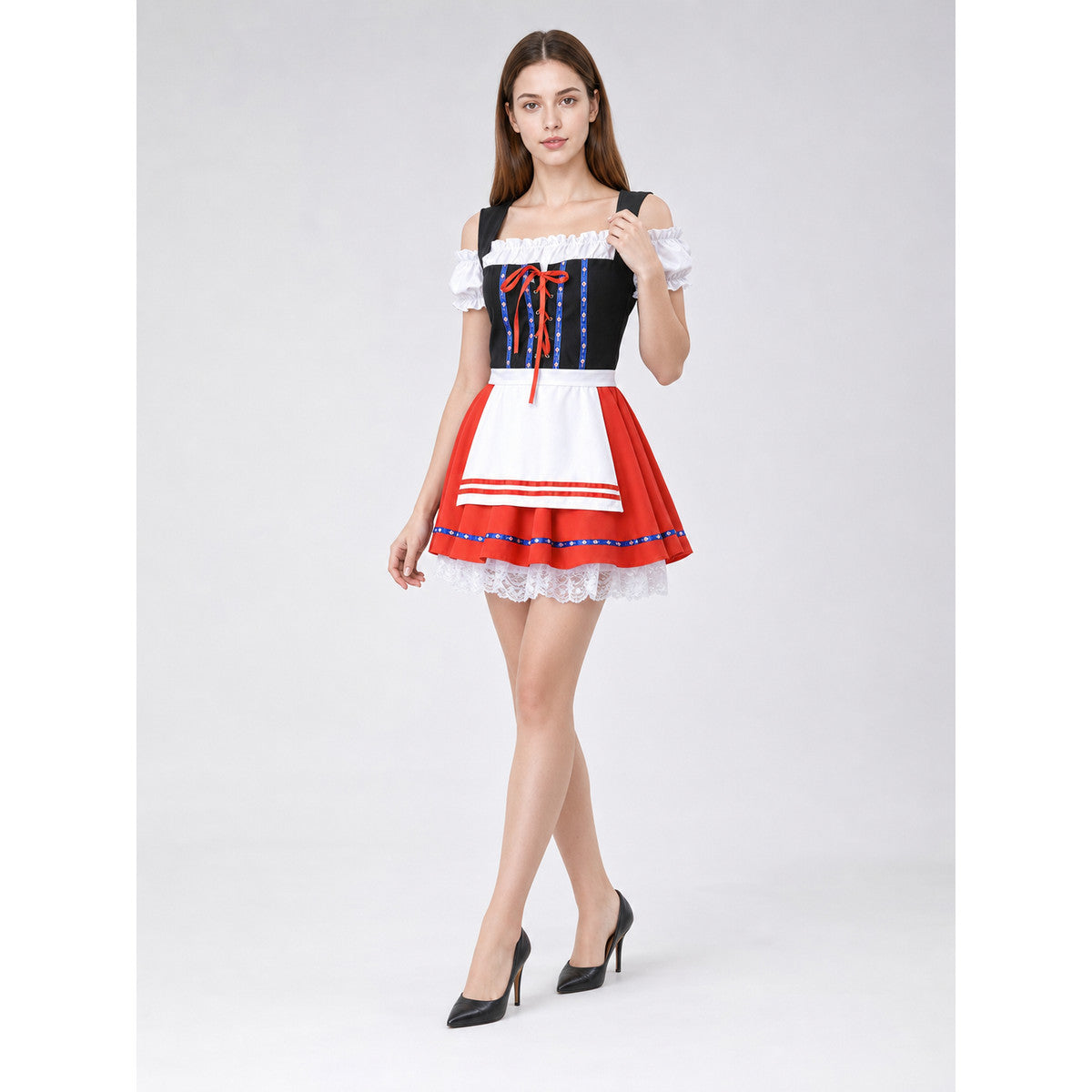 Oktoberfest-Style Costume Dress with Apron