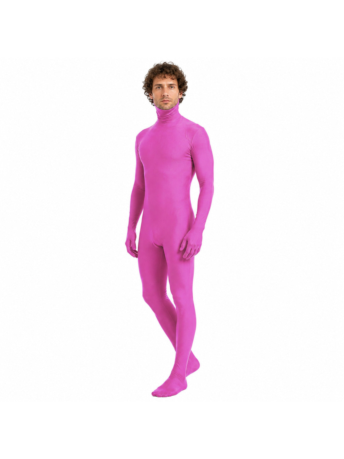 Hooded Zentai Jumpsuit with Open Face