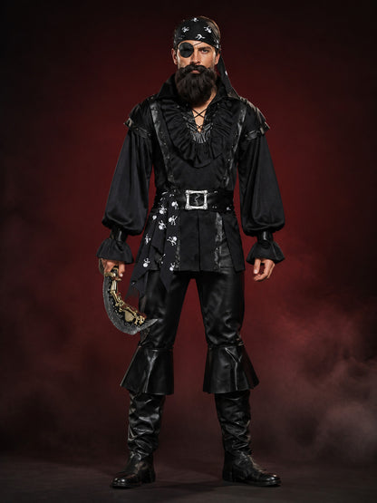 Pirate Costume with Eye Patch for Cosplay and Halloween main product view
