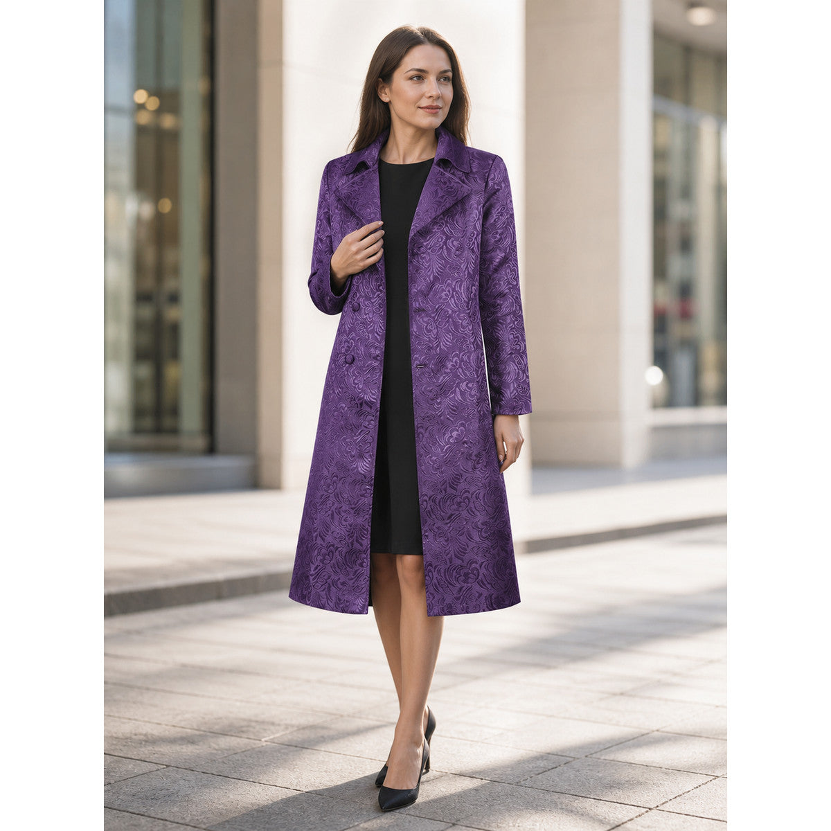 Joker Costume: Long Purple Coat lifestyle