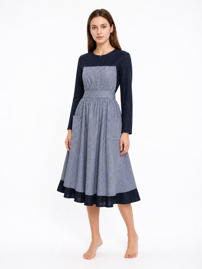Maria Cosplay Dress, Long Sleeves, High Waist
