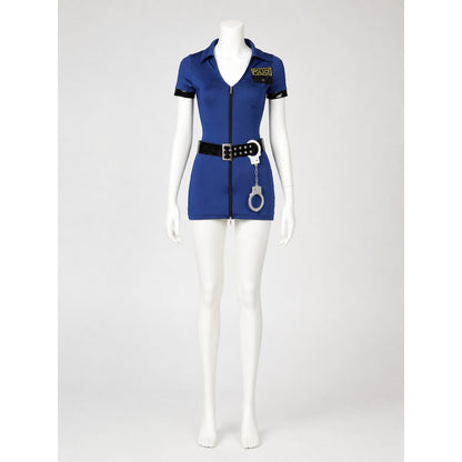 Police Costume with Shorts for Halloween Cosplay