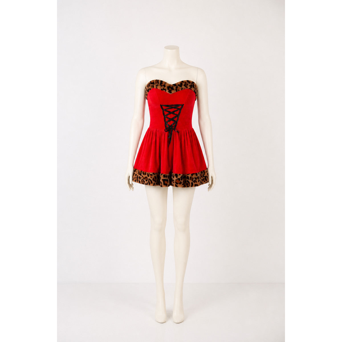 Sleeveless Dress with Leopard Trim Costume Dresses detail