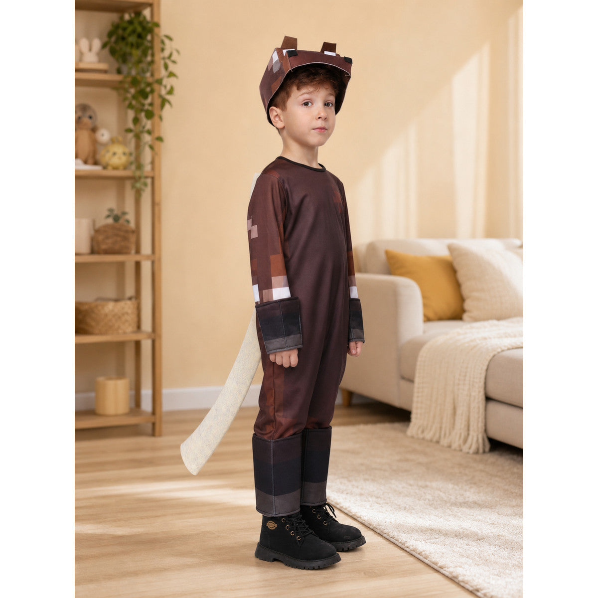 Horse Carnival Costume with Mask and Tail lifestyle view