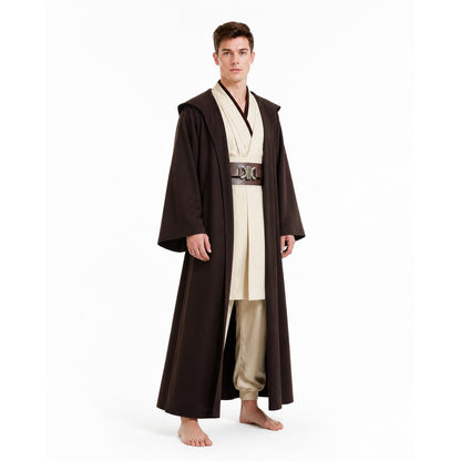 Obi-Wan Jedi Costume with Cloak and Belt for Carnival Costume Capes detail