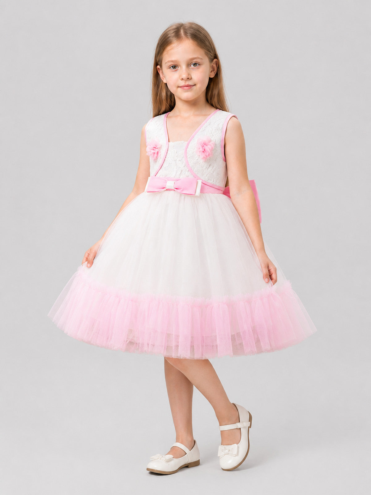 Princess Flower Tutu Party Dress Costume Dresses detail