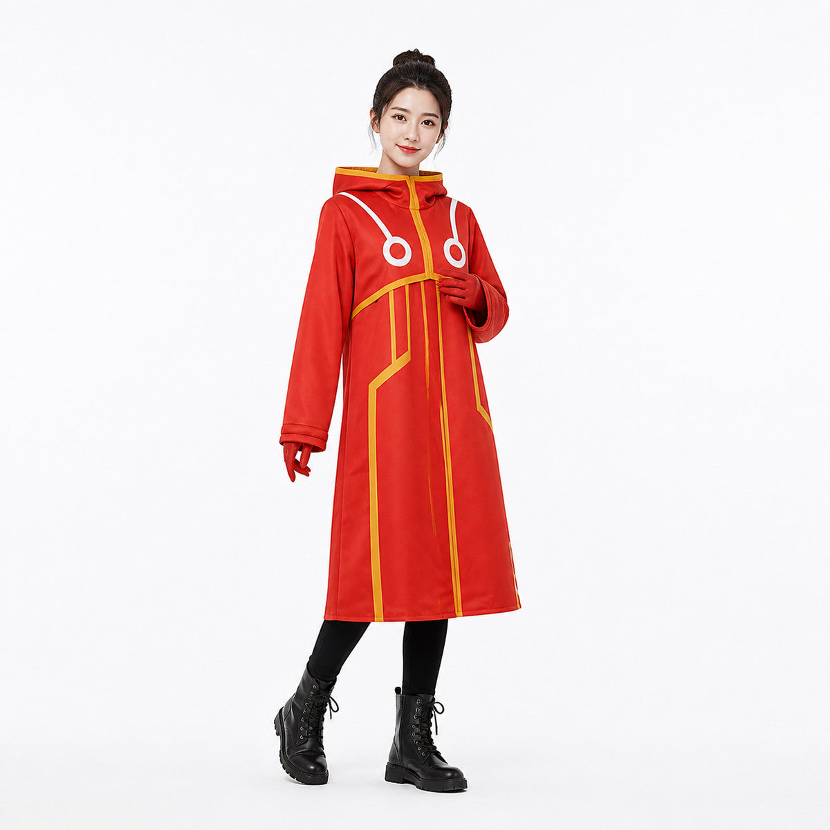 Hooded Robe with the Number 163 for Luffy Cosplay Costumes detail