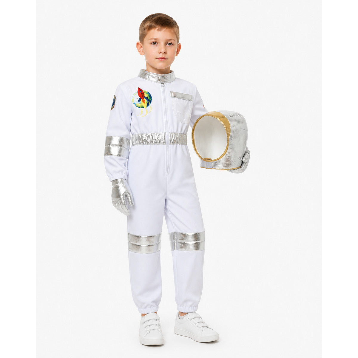 Children’s Astronaut Jumpsuit with Silver Inserts product detail