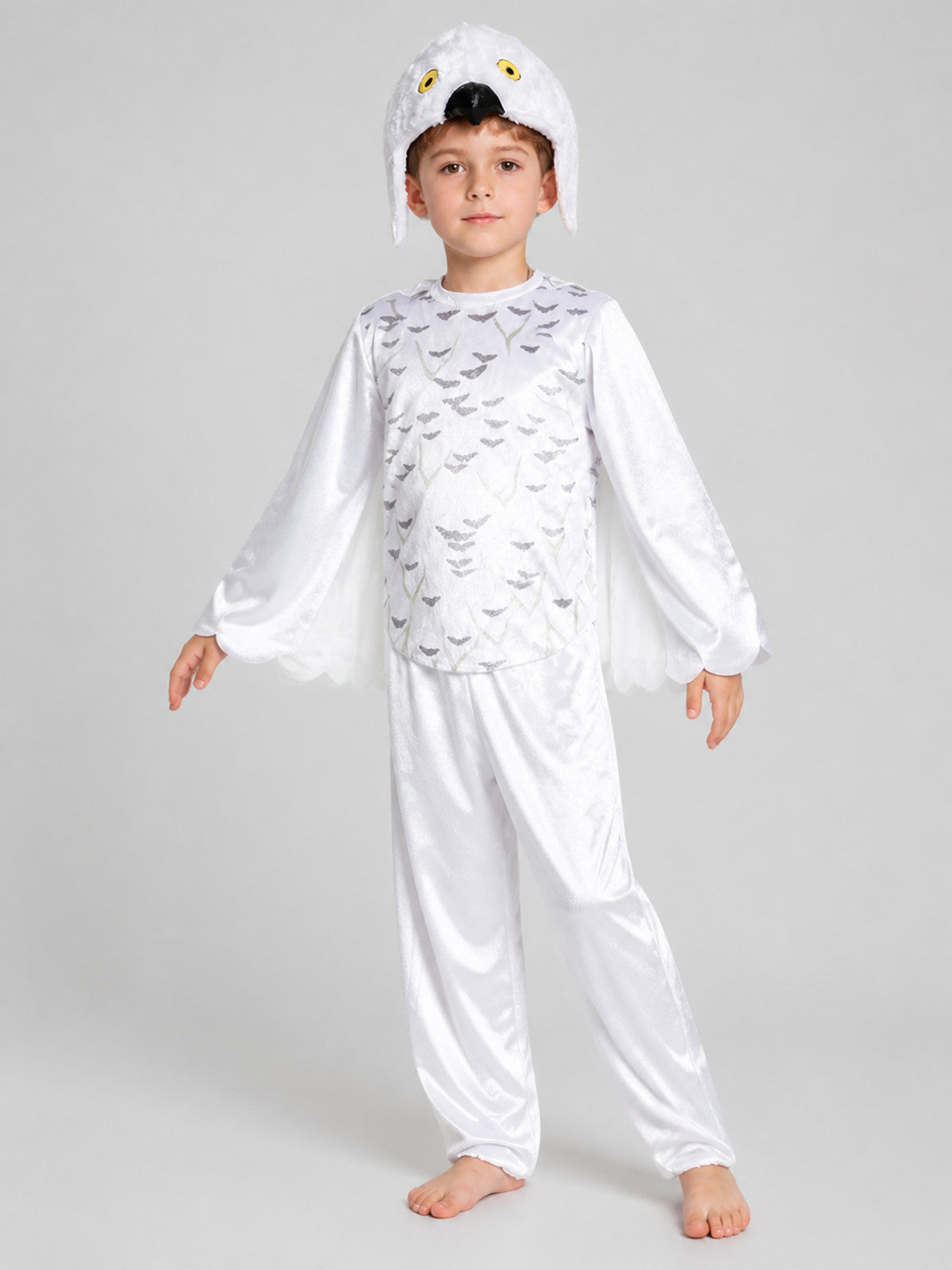 Owl Jumpsuit with Wings, White Cosplay Costume Costumes detail