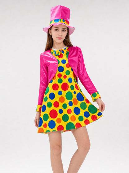 Clown Costume with Dress and Top Hat Costume Dresses detail