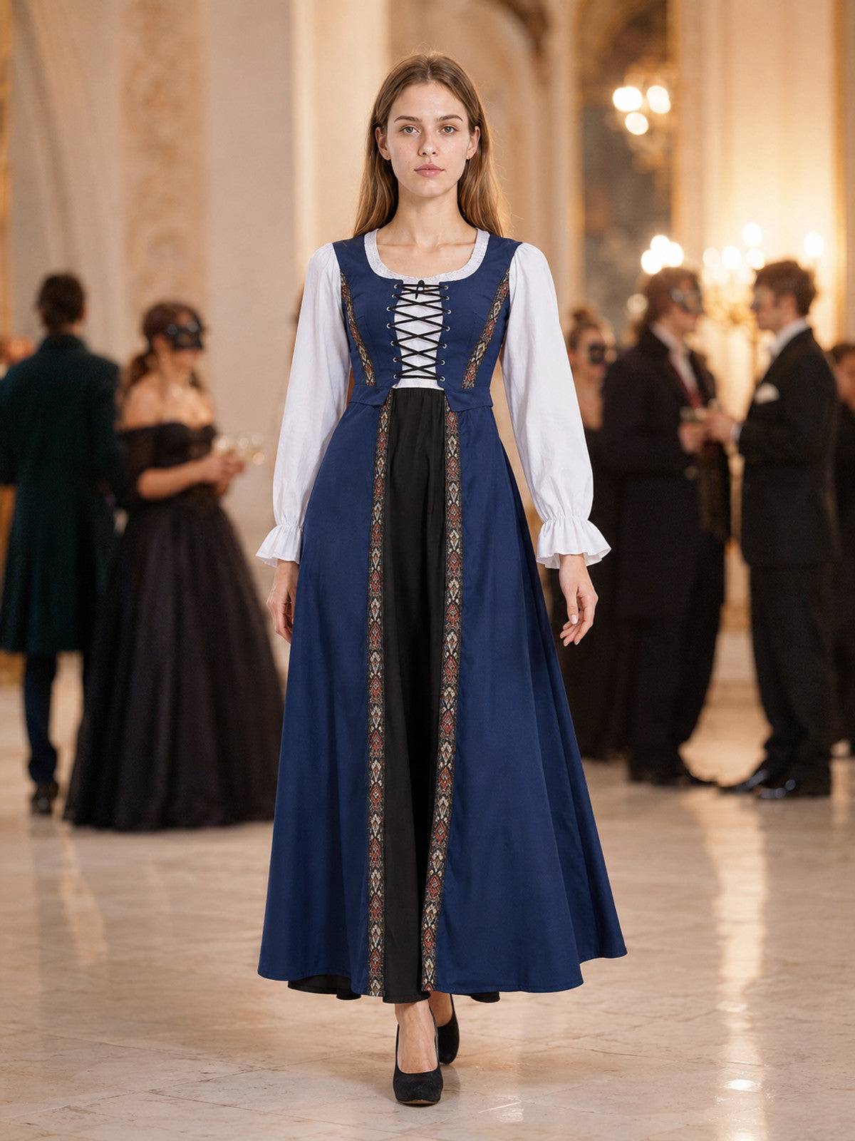 Medieval Stage Dress with Lacing lifestyle view