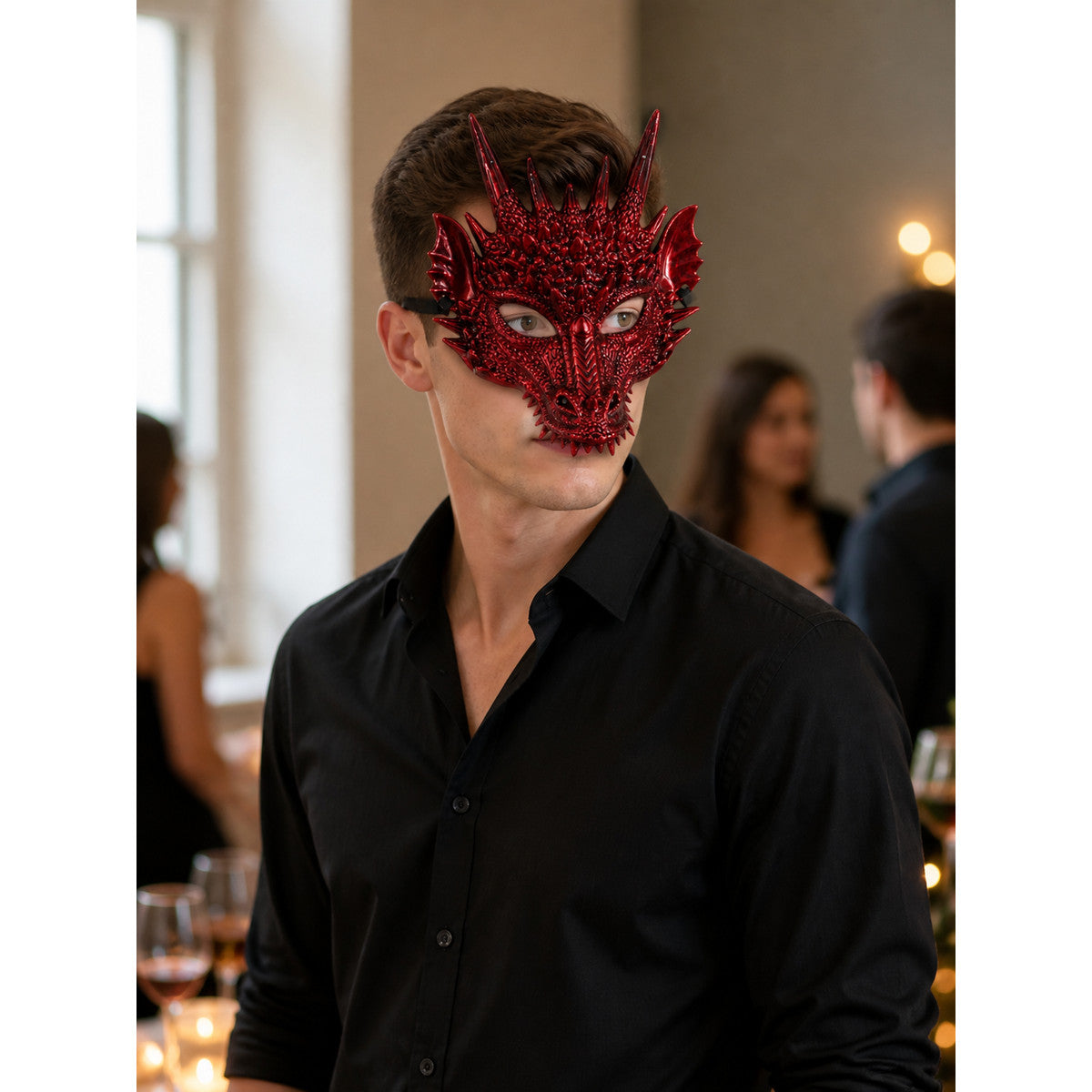 Halloween Dragon Carnival Headpiece lifestyle view