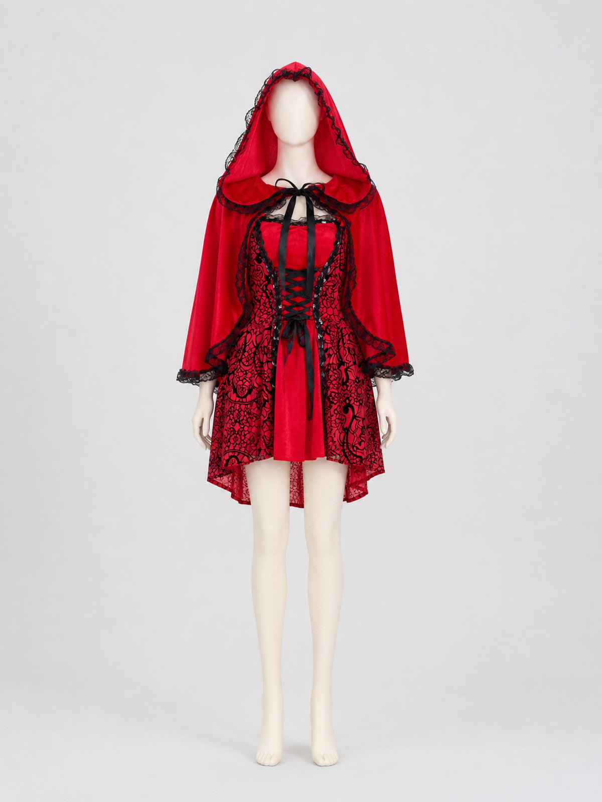 Cosplay Costume: Dress and Hooded Cape Costume Dresses detail