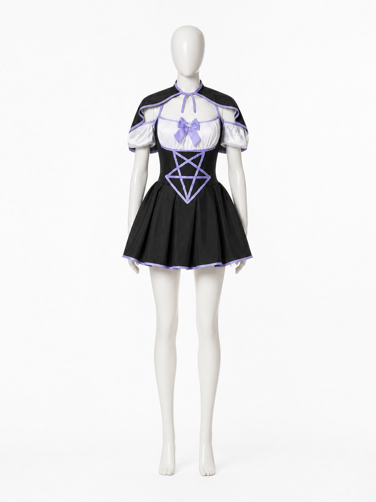 Cosplay Dress with Full Skirt and Bow Costume Dresses detail