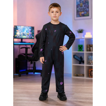 Minecraft Character Cosplay Costume, Black lifestyle view