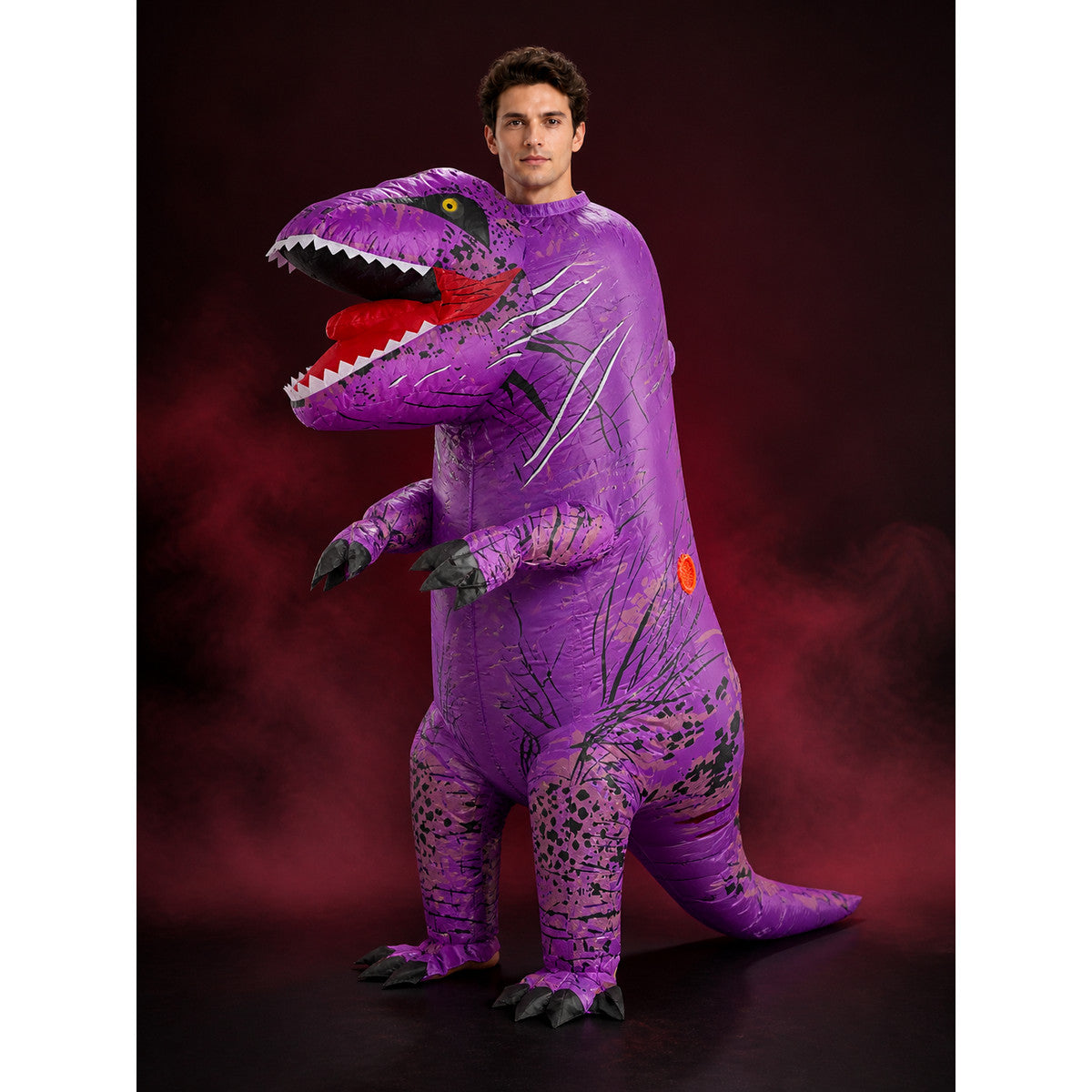 Purple Dinosaur Inflatable Costume for Adults and Kids - Halloween Cosplay main product view