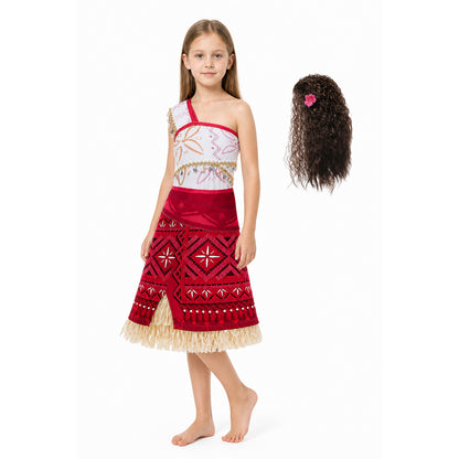Moana Sleeveless One-Shoulder Dress Costume Costume Dresses detail