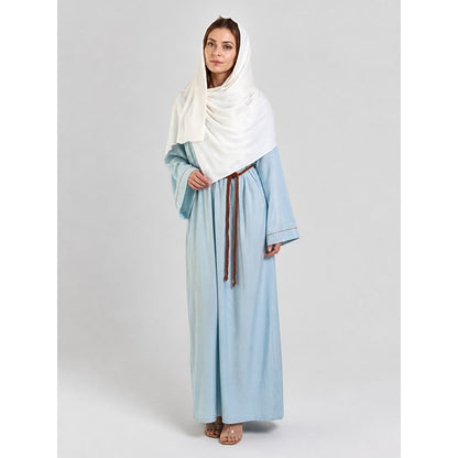 Arabian Halloween Costume, Blue Dress with Belt Costume Dresses detail