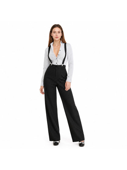 Striped Stage Costume with Pants and Suspenders Costumes detail