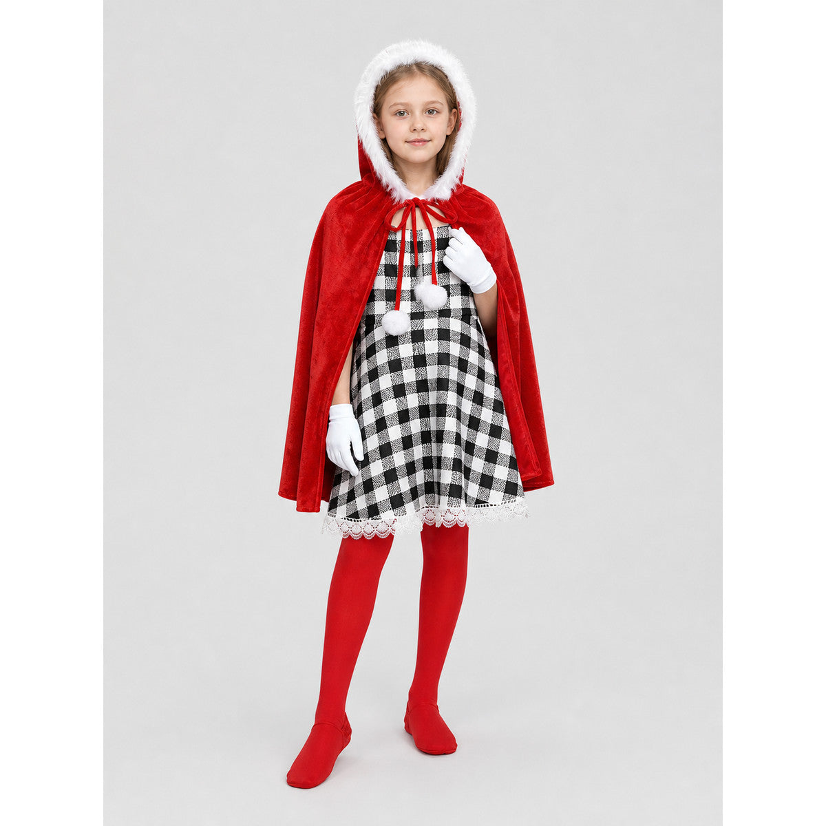 Cindy Lou Who “The Grinch” Costume with Cape and Tights product detail