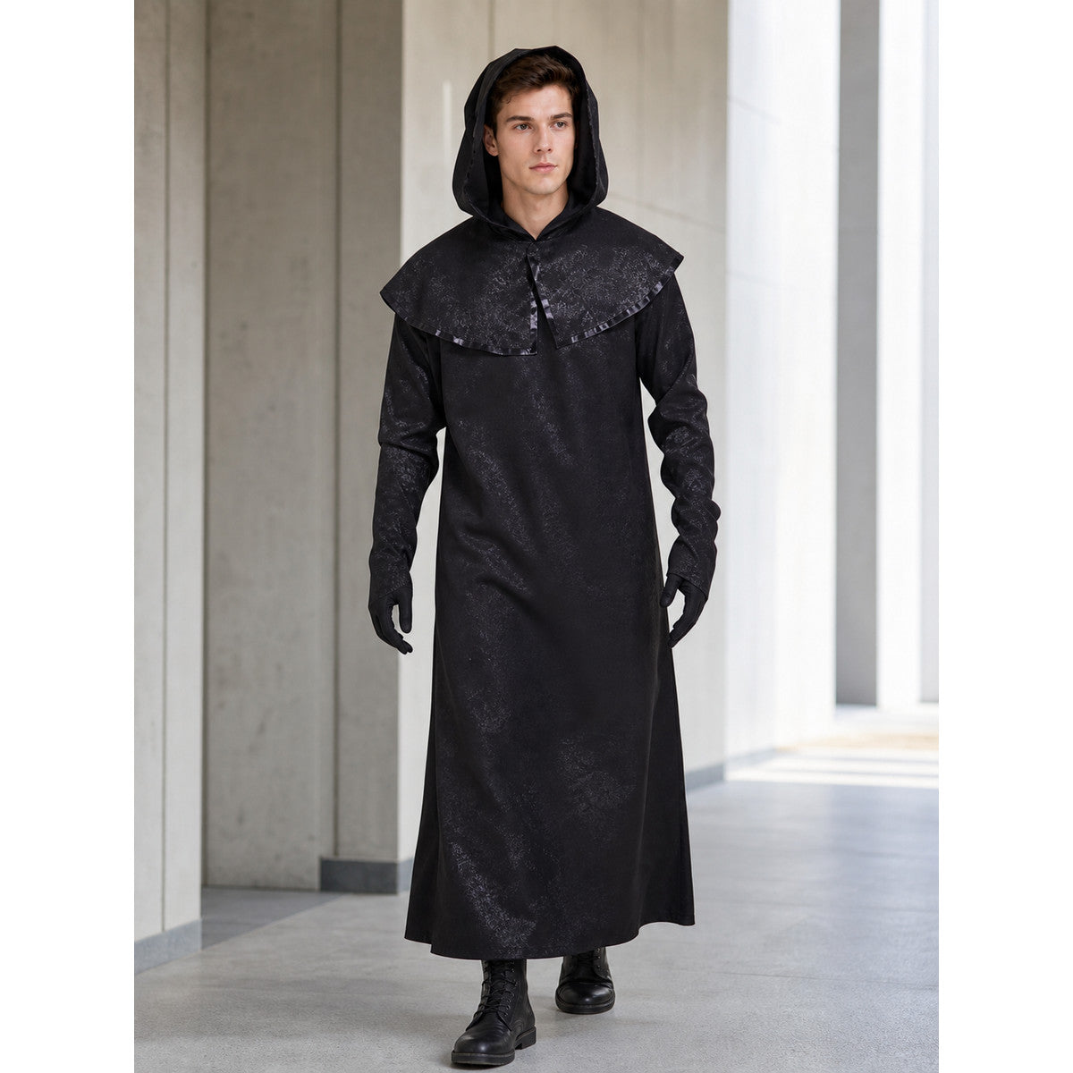 Gothic Plague Doctor Costume with Mask lifestyle view