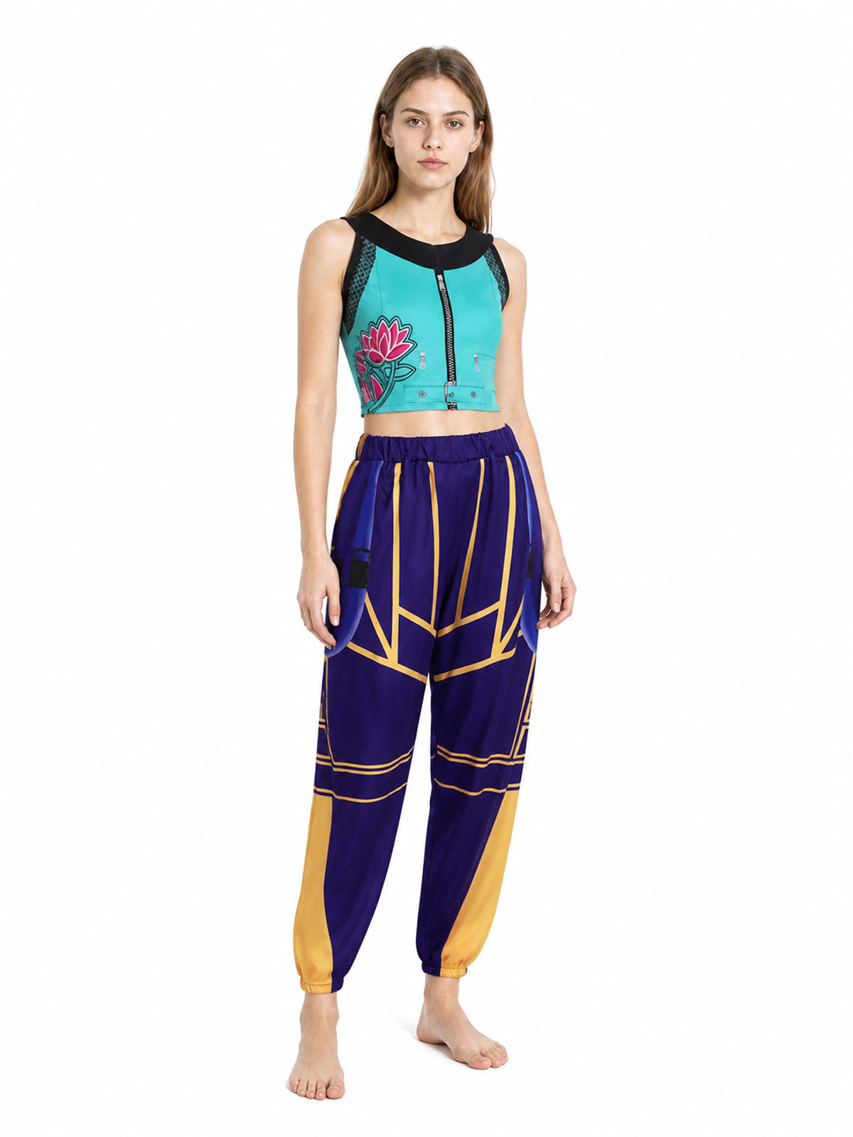 Character Cosplay Costume, Top and Pants Costumes detail