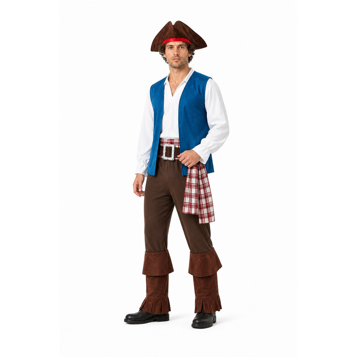 Pirate Costume with Vest, Shirt, and Accessories Costume Accessories detail