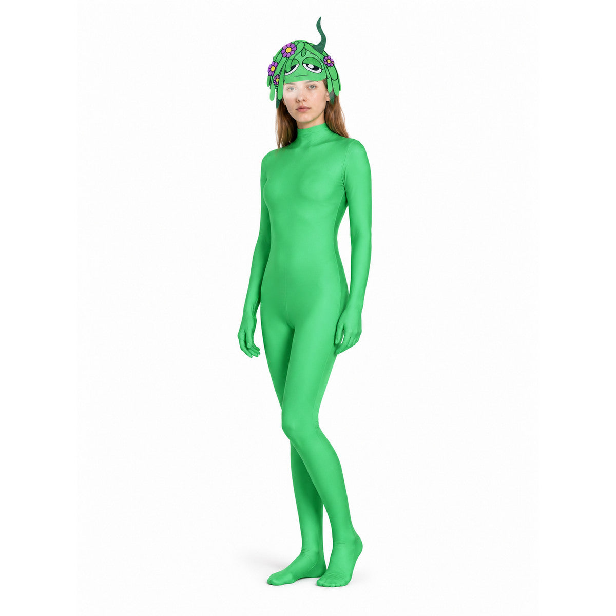 Green Character Costume Jumpsuit with Long Sleeves Costumes detail