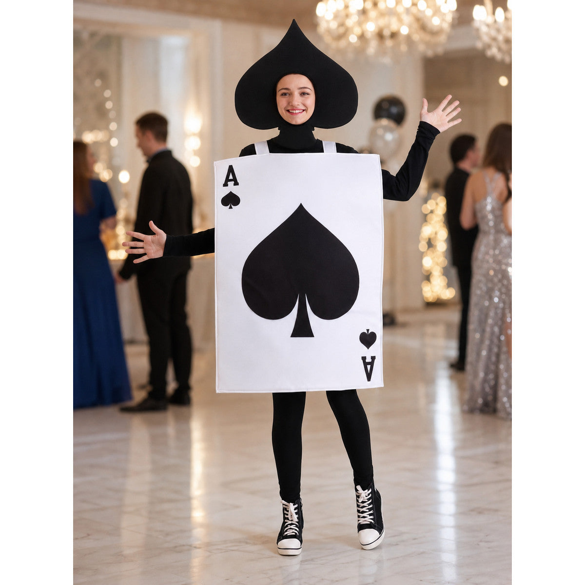 Ace of Spades Playing Card Costume for Performances