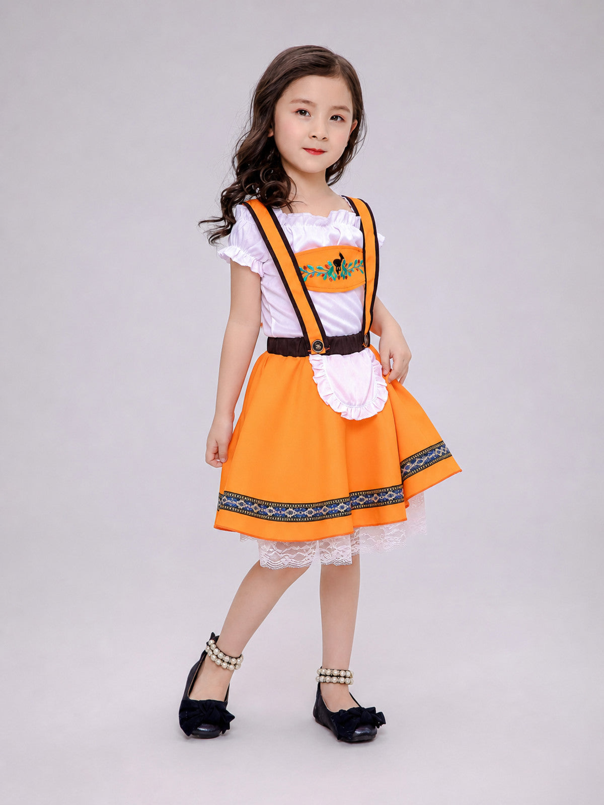 Strappy Dress with Apron and Pattern Costume Dresses detail