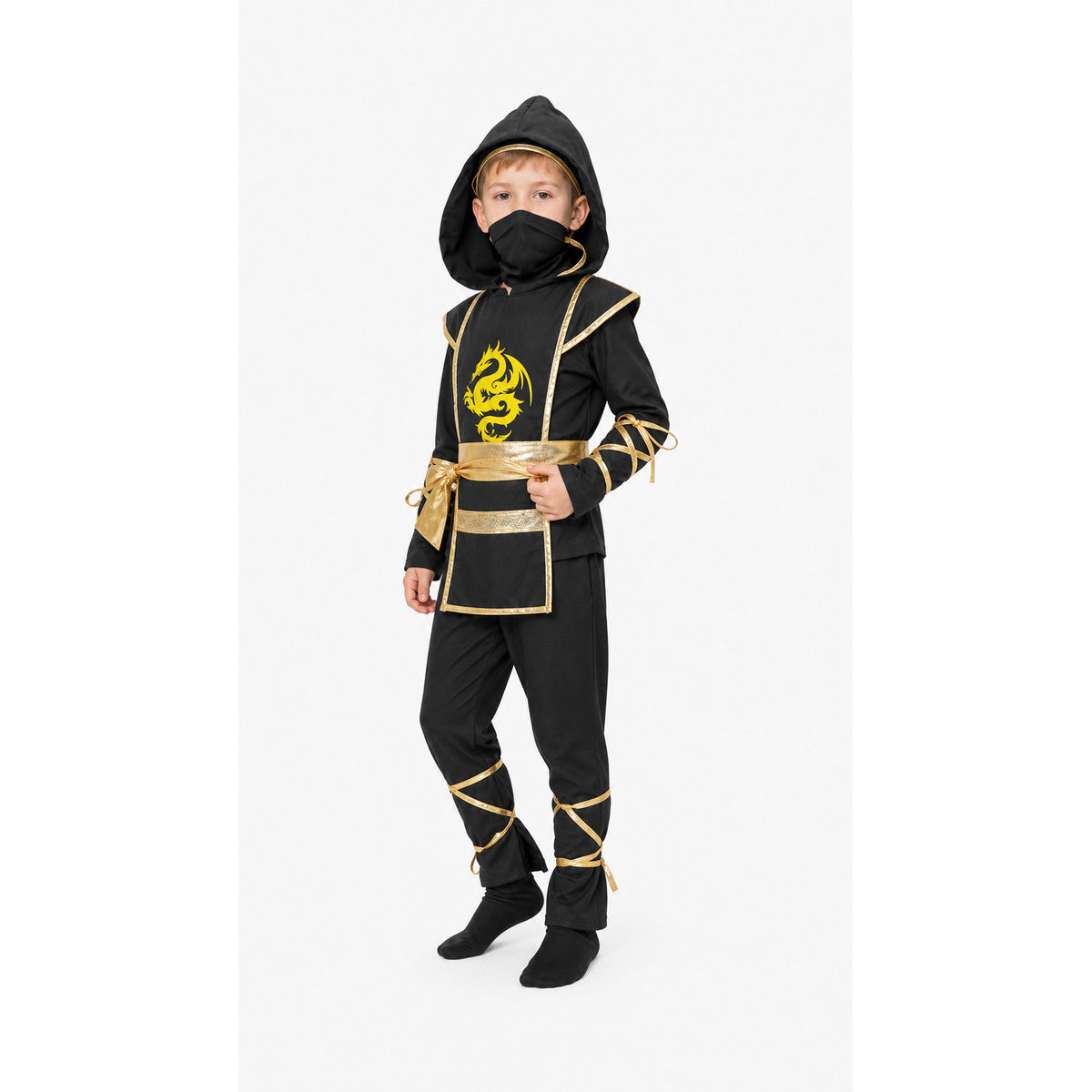 Kids' Ninja Costume with Hood and Dragon Costumes detail