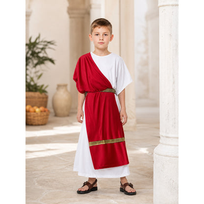 Ancient Greek-Style Costume with Red Draping lifestyle view