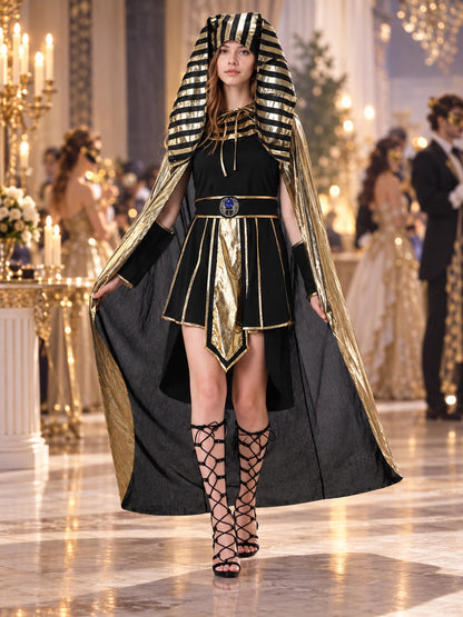 Egyptian Carnival Costume with Cape and Belt lifestyle view