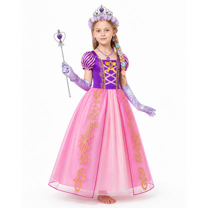 Carnival Dress with Crown and Accessories Costume Dresses detail