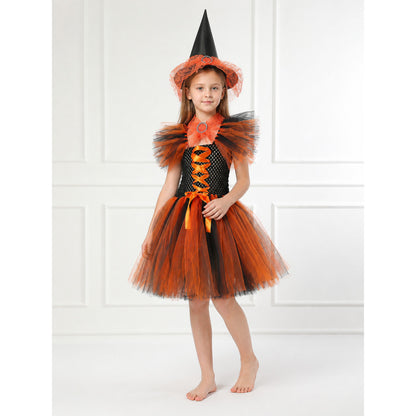 Witch Costume with Full Skirt, Hat, and Cape Costume Capes detail