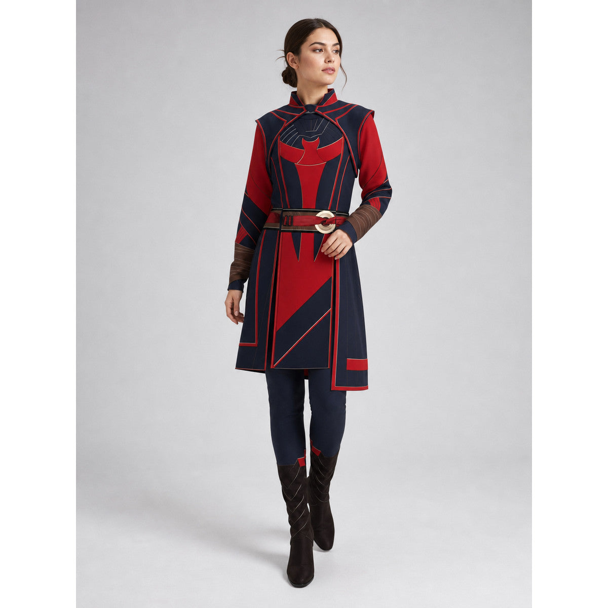Marvel Superhero Cosplay Costume, Red and Blue Costumes detail