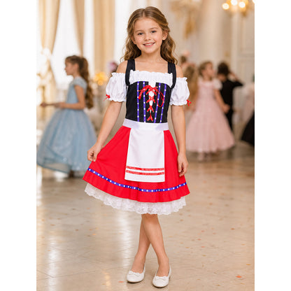 Bavarian-Style Oktoberfest Cosplay Dress