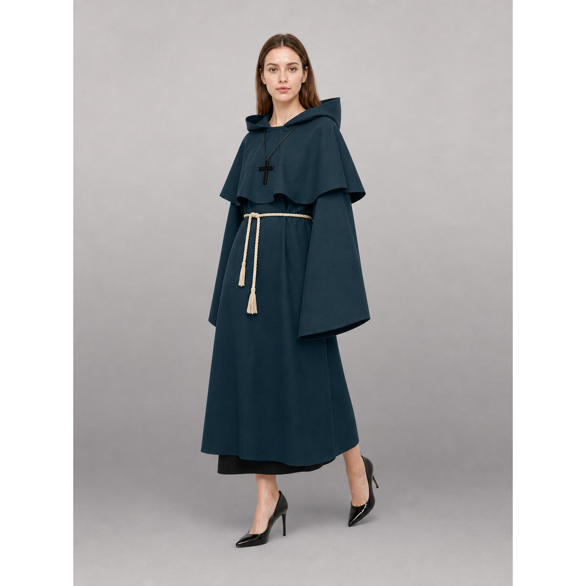 Dark Teal Hooded Costume Cloak occasion guide