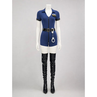Carnival Police Costume with Shorts and Cap