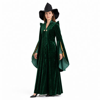 Wizard Costume with Robe and Hat for Halloween Costume Headwear detail